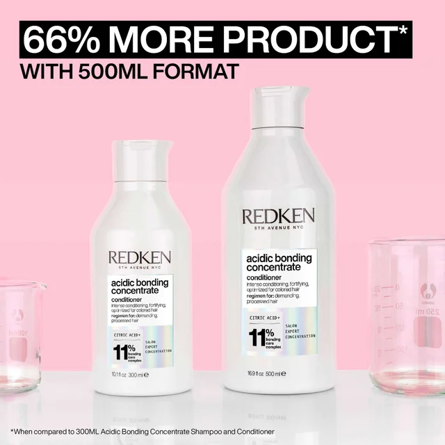 Redken Acidic Bonding Concentrate Conditioner, Bond Repair for Damaged & Colour-Treated Hair 500ml