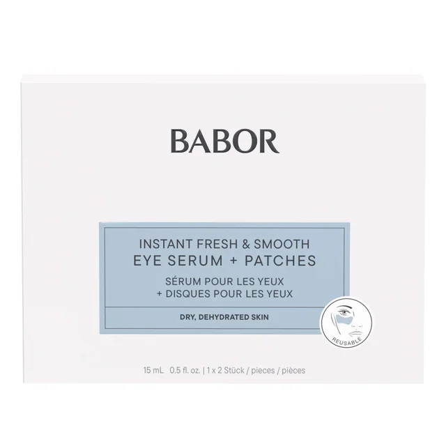 BABOR Skinovage Instant Fresh & Smooth Eye Serum + Patches