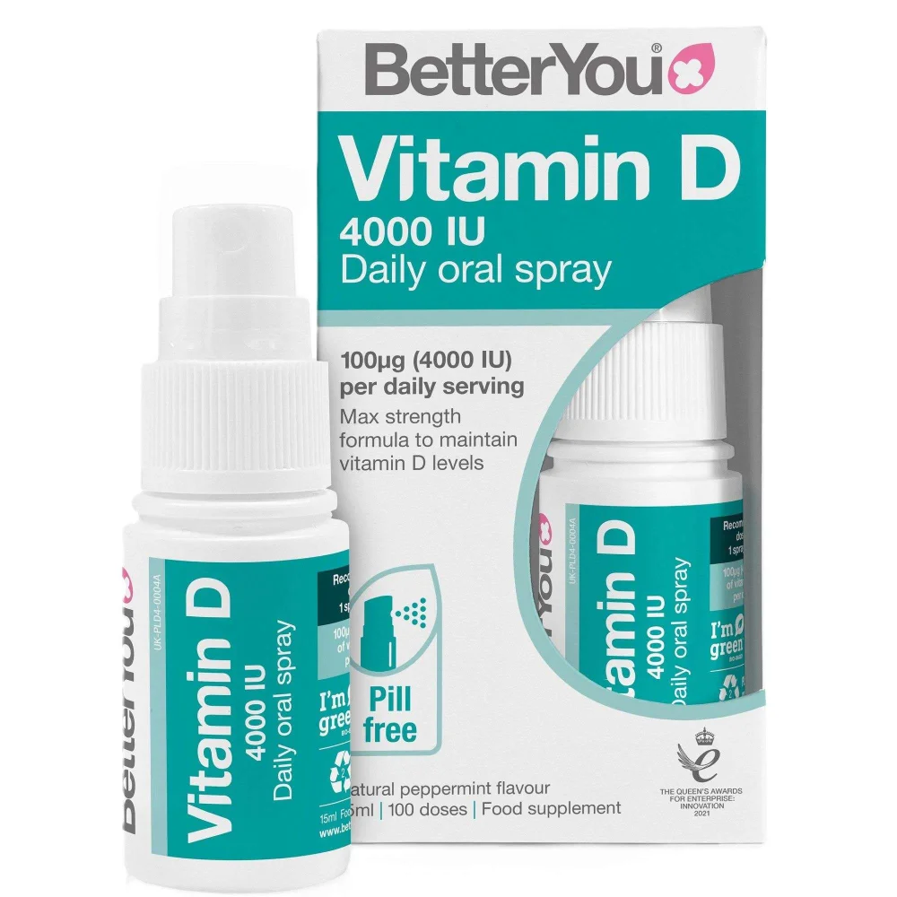 BetterYou Oral Spray Vitamin D 4000 IU 15ml Image 1