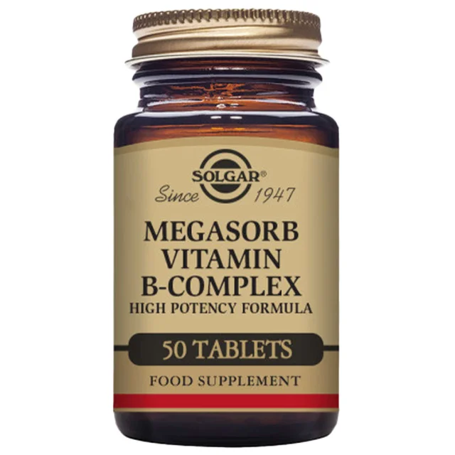 Solgar Megasorb Vitamin B-Complex High Potency Tablets x 50