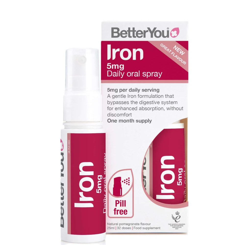 BetterYou Oral Spray Iron 5 25ml Image 1