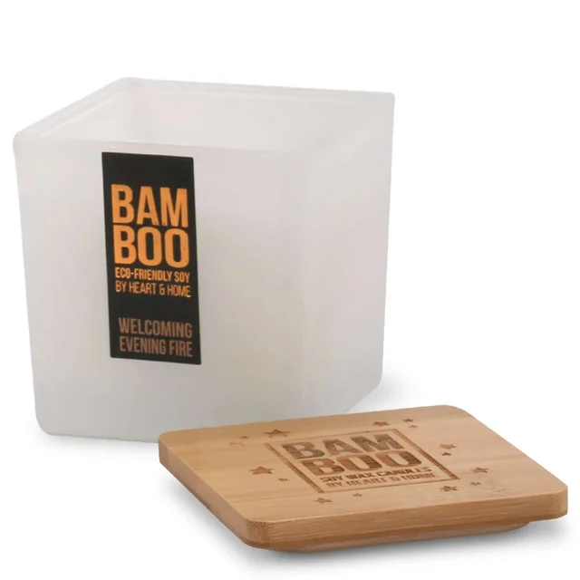 BAMBOO Large Jar Candle Welcoming Evening Fire 210g