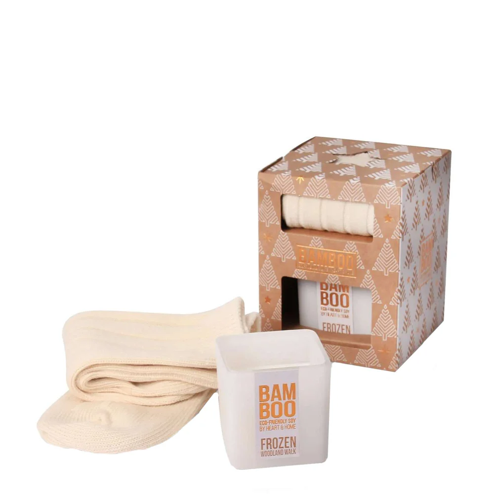 BAMBOO Gifts & Sets Small Candle & Socks Image 1