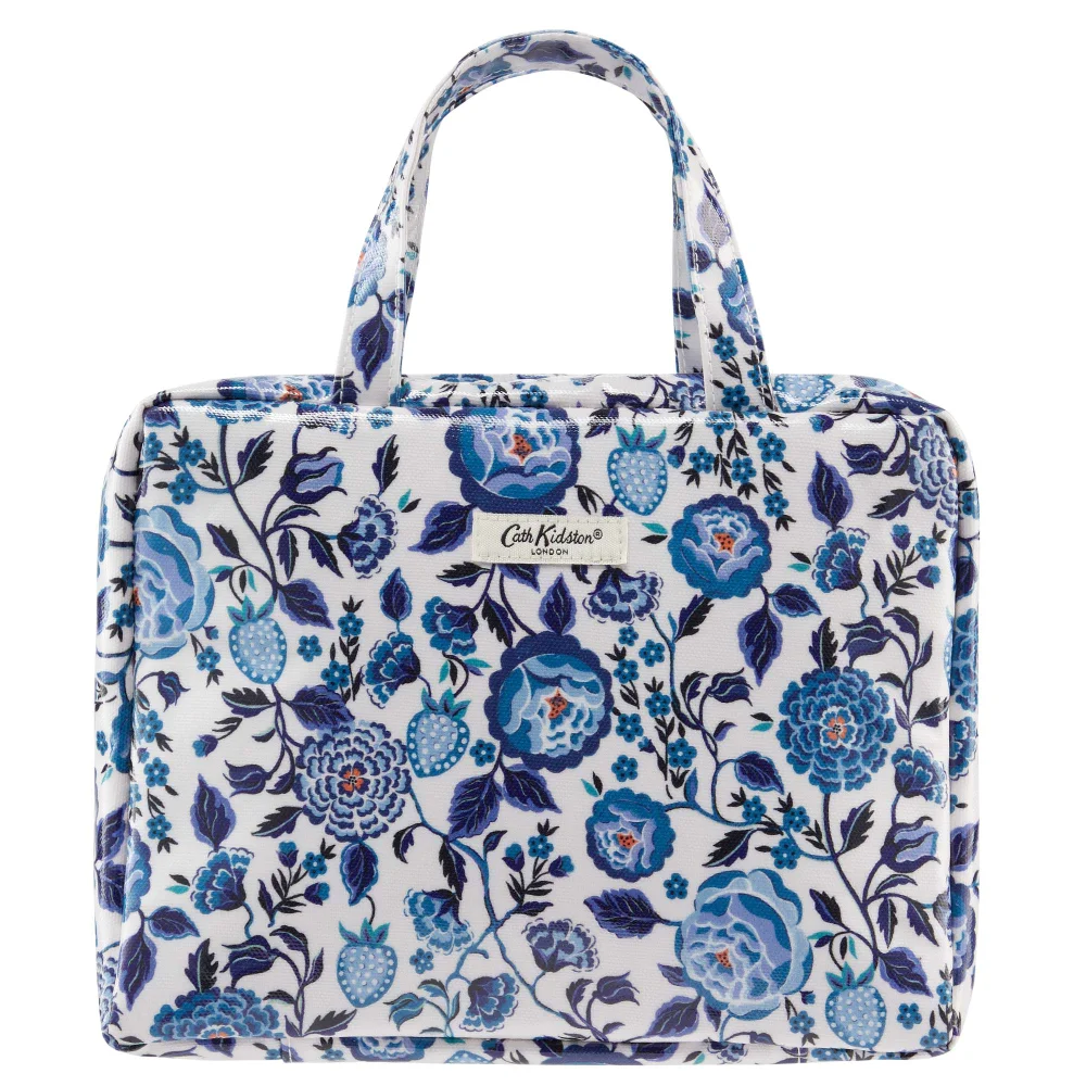 Cath Kidston Gifts & Sets Navy Carnation Two Part Wash Bag with Handles Image 1