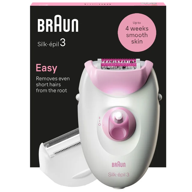 Braun Silk-épil Epilators Series 3 Corded Epilator 3-031 Pink