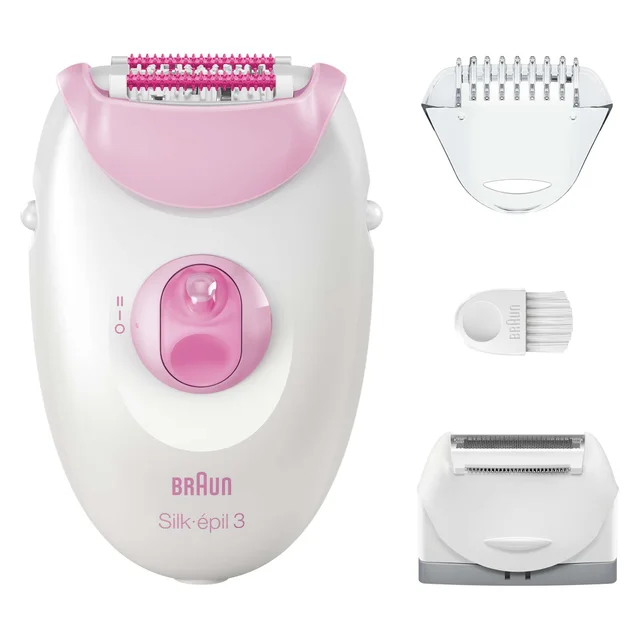 Braun Silk-épil Epilators Series 3 Corded Epilator 3-031 Pink