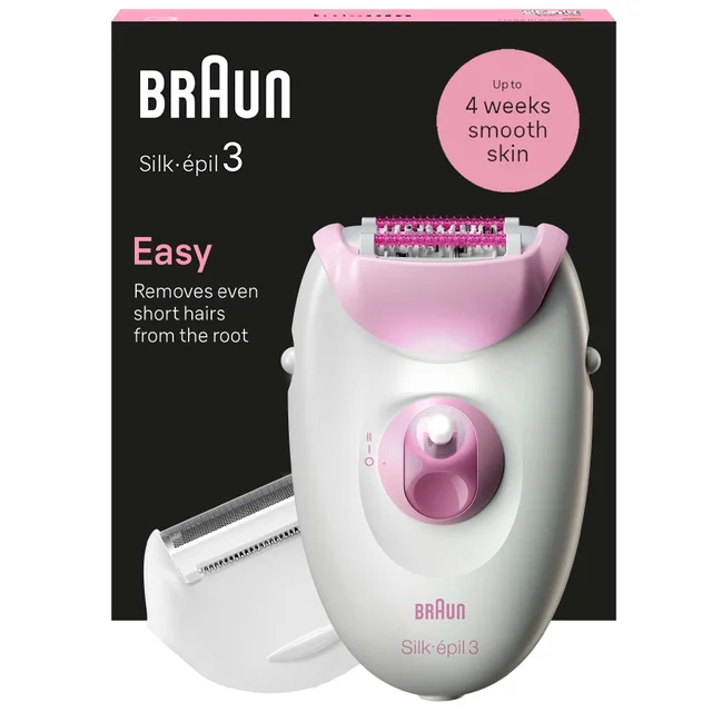 Braun Silk-épil Epilators Series 3 Corded Epilator 3-031 Pink
