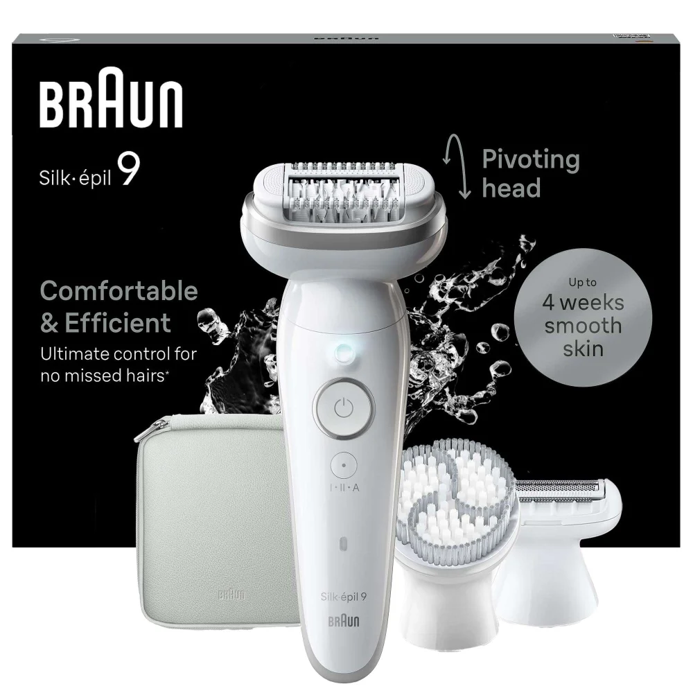 Braun Silk-épil Epilators Series 9 Epilator 9-061 White/Silver Image 1