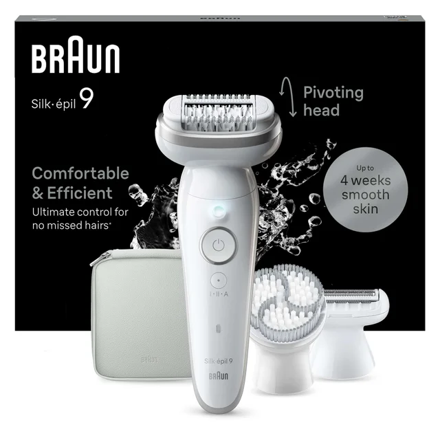 Braun Silk-épil Epilators Series 9 Epilator 9-061 White/Silver
