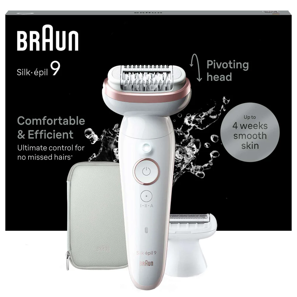Braun Silk-épil Epilators Series 9 Epilator 9-030 White/Flamingo Image 1