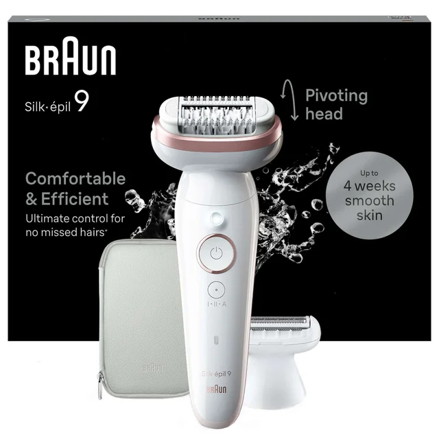 Braun Silk-épil Epilators Series 9 Epilator 9-030 White/Flamingo
