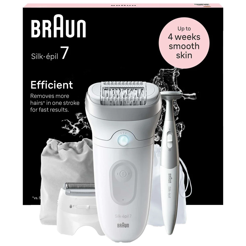 Braun Silk-épil Epilators Series 7 Epilator 7-241 White/Silver Image 1