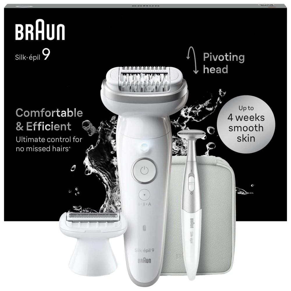 Braun Silk-épil Epilators Series 9 Epilator 9-041 White/Silver Image 1