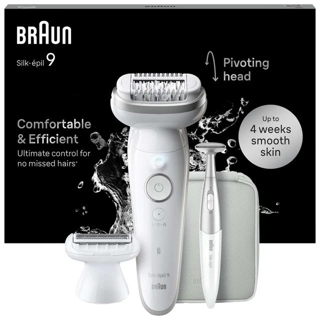 Braun Silk-épil Epilators Series 9 Epilator 9-041 White/Silver