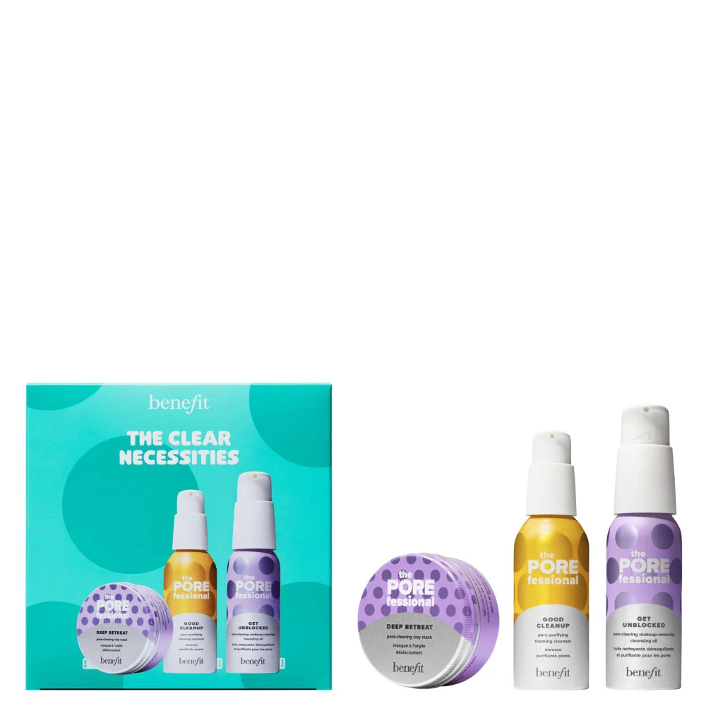 benefit Gifts & Sets The Clear Necessities SKincare Cleansing Duo & Clay Mask Set (Worth £49.45) Image 1