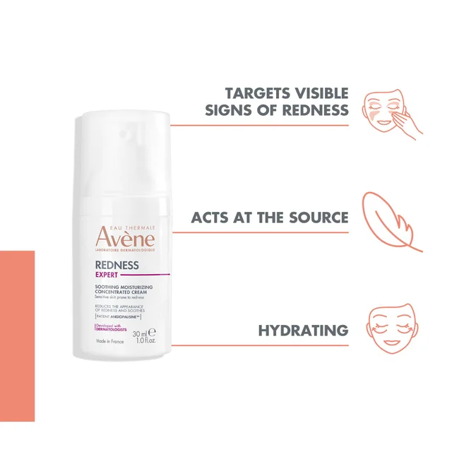Avène Face Redness Expert Soothing Moisturising Concentrated Cream 30ml