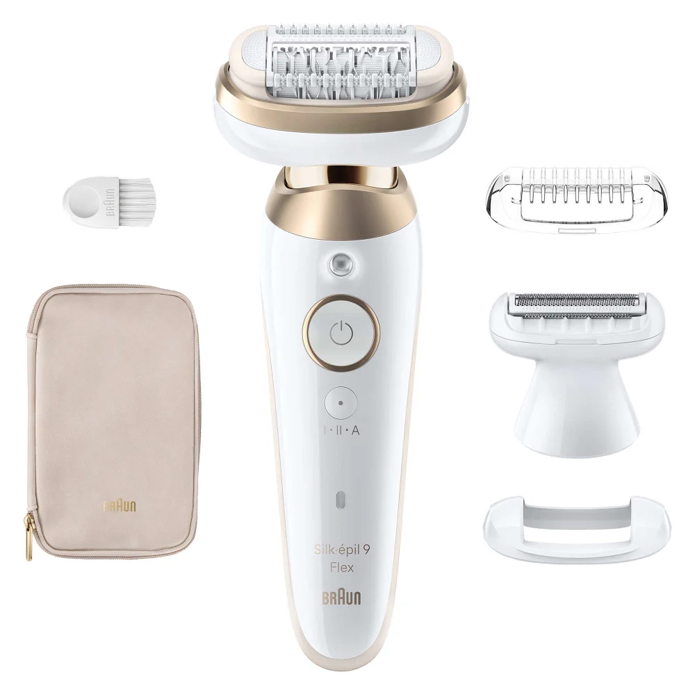 Braun Silk-épil Epilators Series 9 Flex Epilator 9-041 3D White/Gold Image 1