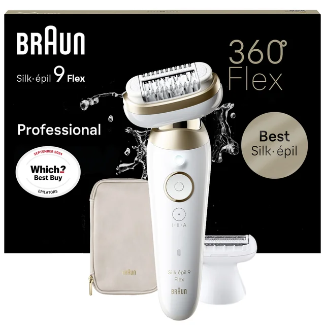 Braun Silk-épil Epilators Series 9 Flex Epilator 9-041 3D White/Gold