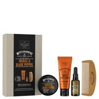 Scottish Fine Soaps Company Men's Grooming Thistle & Black Pepper Face & Beard Kit