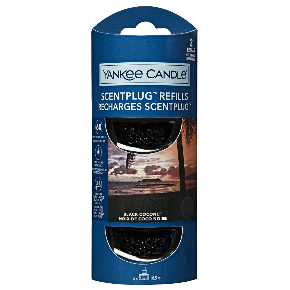 Yankee Candle ScentPlug Refills Black Coconut 2 x 18.5ml Image 1