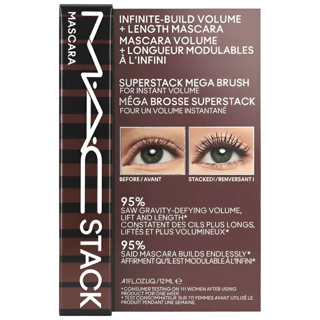 M.A.C Mascara M.A.CStack Mega Brush Chestnut Stack 12ml