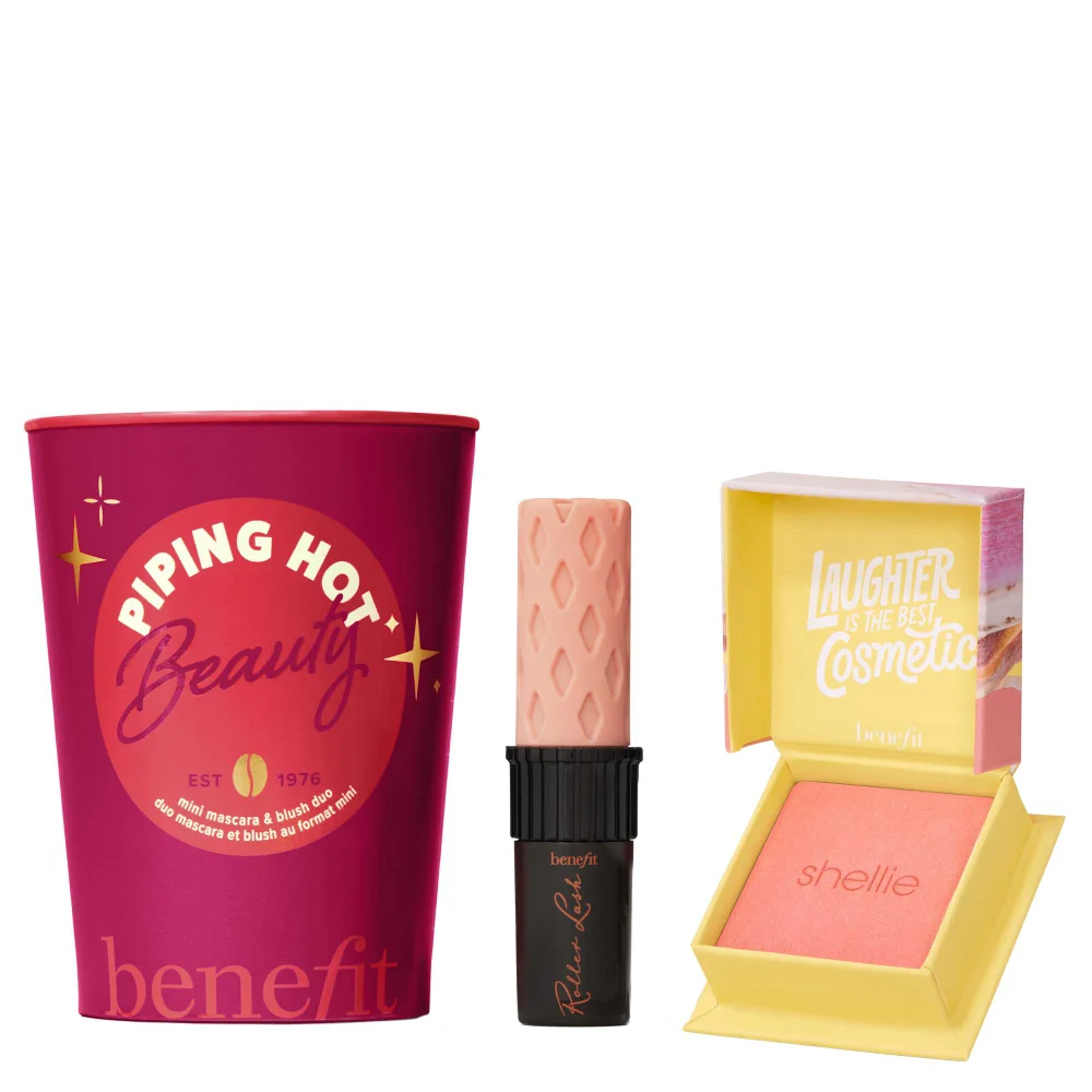 benefit Limited Edition Piping Hot Beauty Mini Roller Lash Mascara & Shellie Blush Duo (Worth £31.50) Image 1