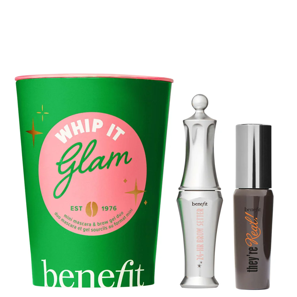 benefit Limited Edition Whip It Glam Mini They're Real! Mascara & 24 Hour Brow Setter Duo (Worth £29.50) Image 1