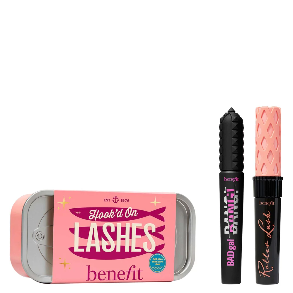 benefit Limited Edition Hook'd on Lashes Badgal Bang! & Roller Lash Mascara Gift Set (Worth £54) Image 1