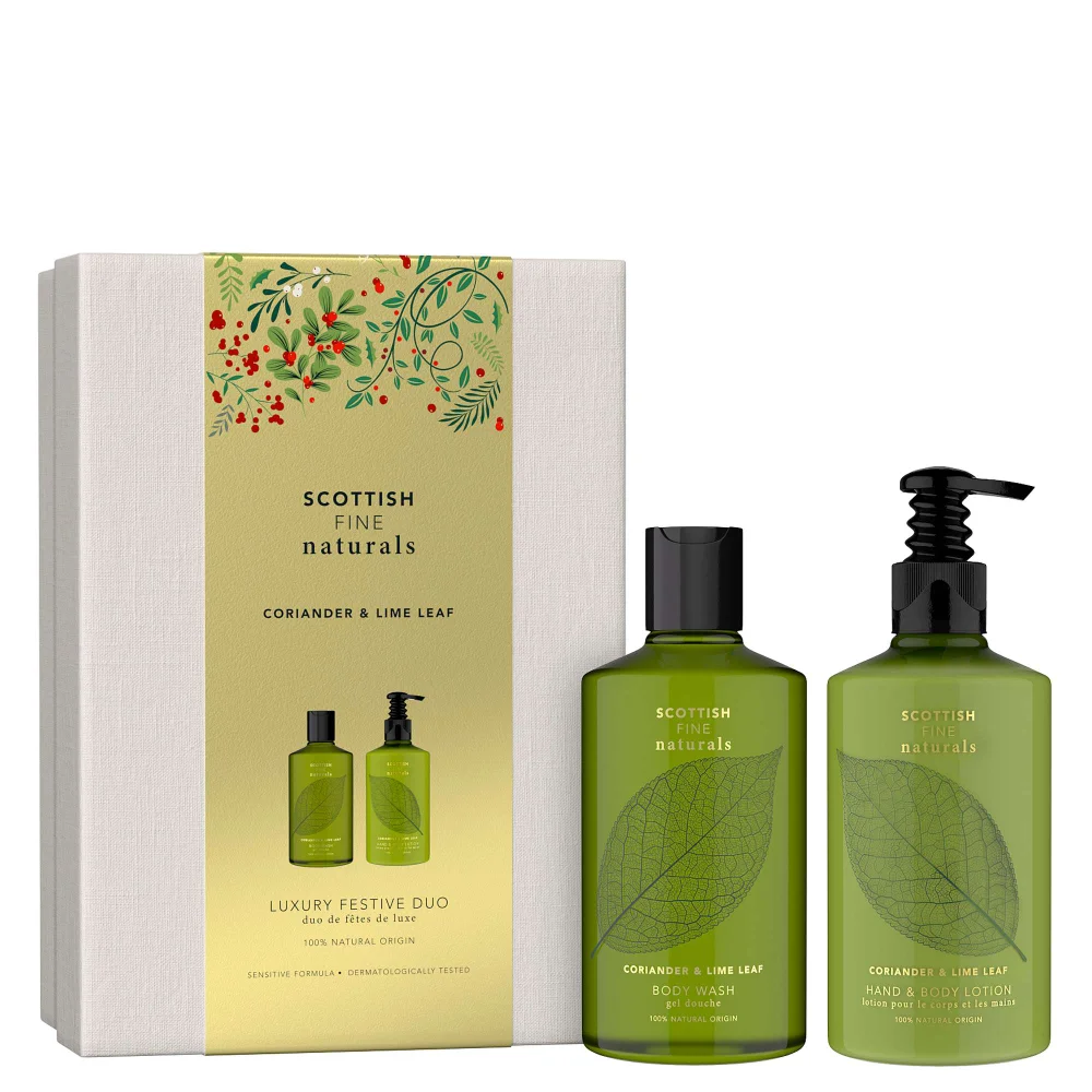 Scottish Fine Soaps Company Coriander & Lime Leaf Luxury Festive Duo Image 1
