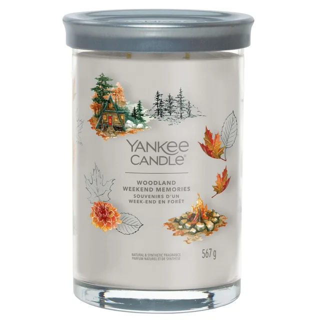 Yankee Candle Signature Jar Candle Large Tumbler Woodland Weekend Memories 567g
