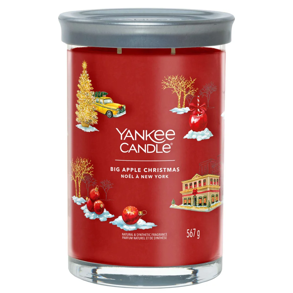 Yankee Candle Signature Jar Candle Large Tumbler Big Apple Christmas 567g Image 1