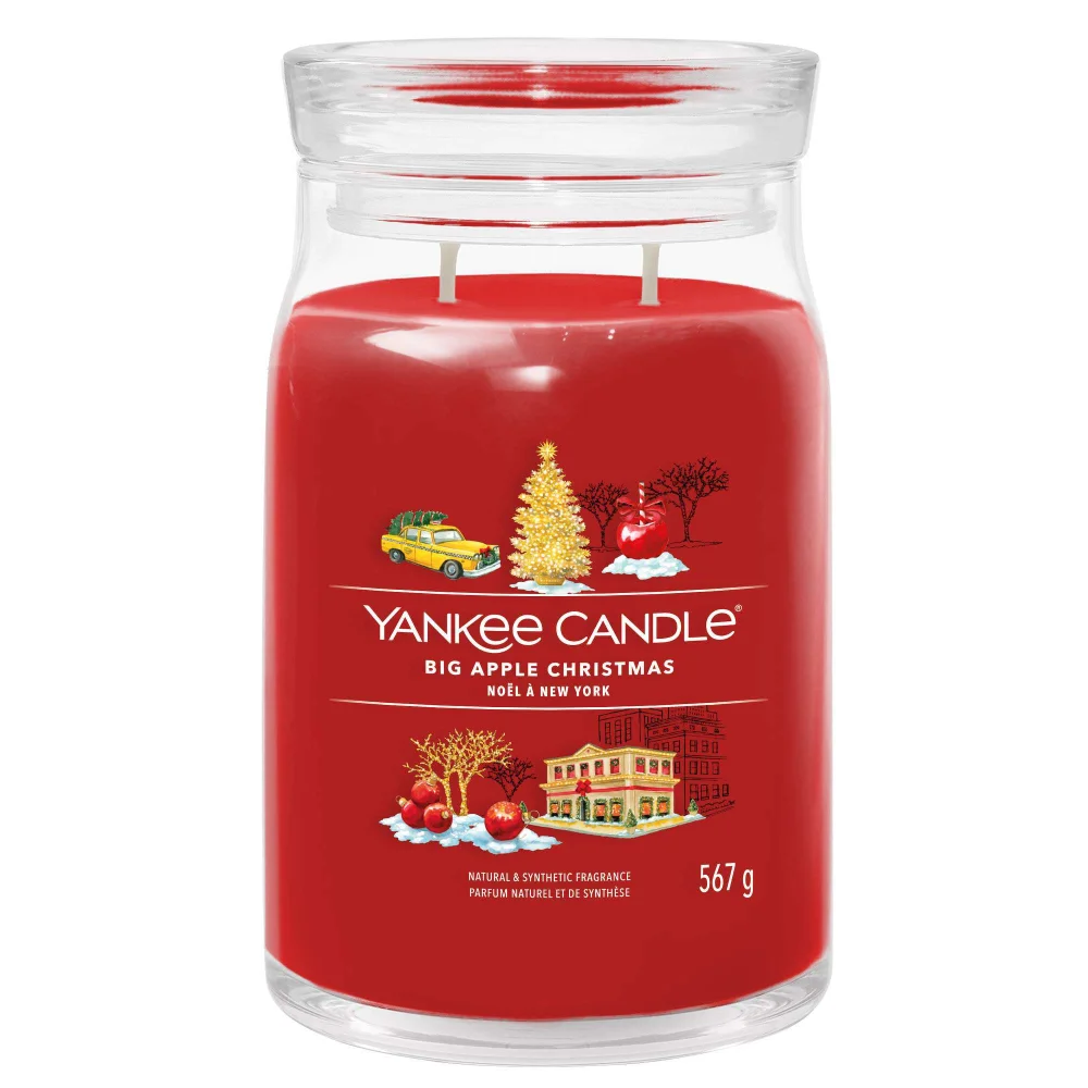 Yankee Candle Signature Jar Candle Large Big apple Christmas 567g Image 1