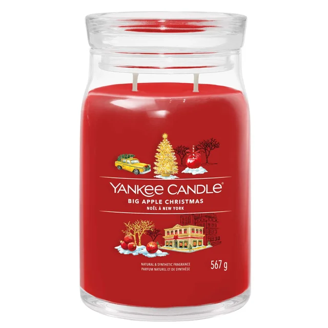 Yankee Candle Signature Jar Candle Large Big apple Christmas 567g
