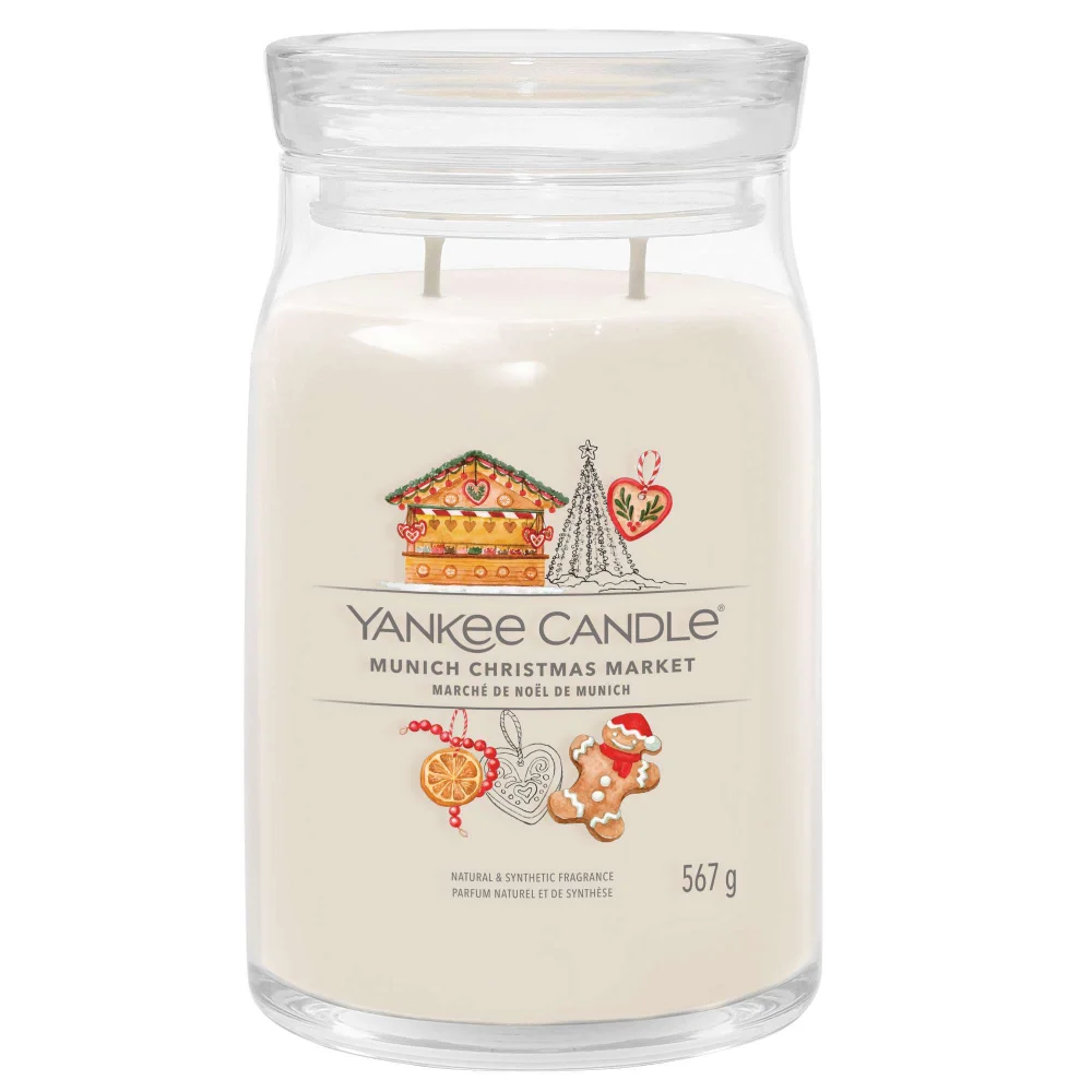 Yankee Candle Signature Jar Candle Large Munich Christmas Market 567g Image 1