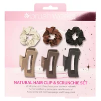 Brushworks Christmas 2024 Natural Hair Clip & Scrunchie Set - undefined undefined