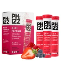 Phizz 3-in-1 Tablets Mixed Berry Hydration, Electrolytes and Vitamins Effervescent  x 60 Tablets - undefined undefined
