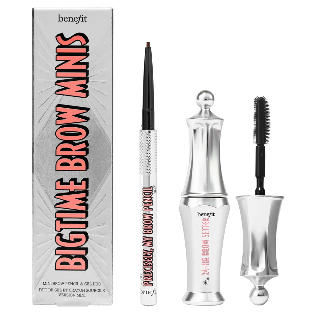 benefit Bigtime Brow Minis - Precisely, My Brow Pencil and Gel Setter Duo - Warm Black-Brown Image 1