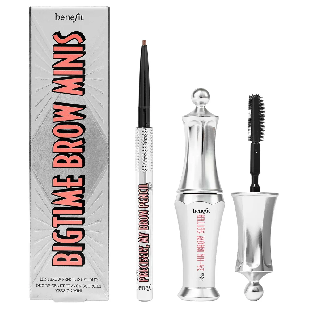 benefit Bigtime Brow Minis - Precisely, My Brow Pencil and Gel Setter Duo - Warm Light Brown Image 1