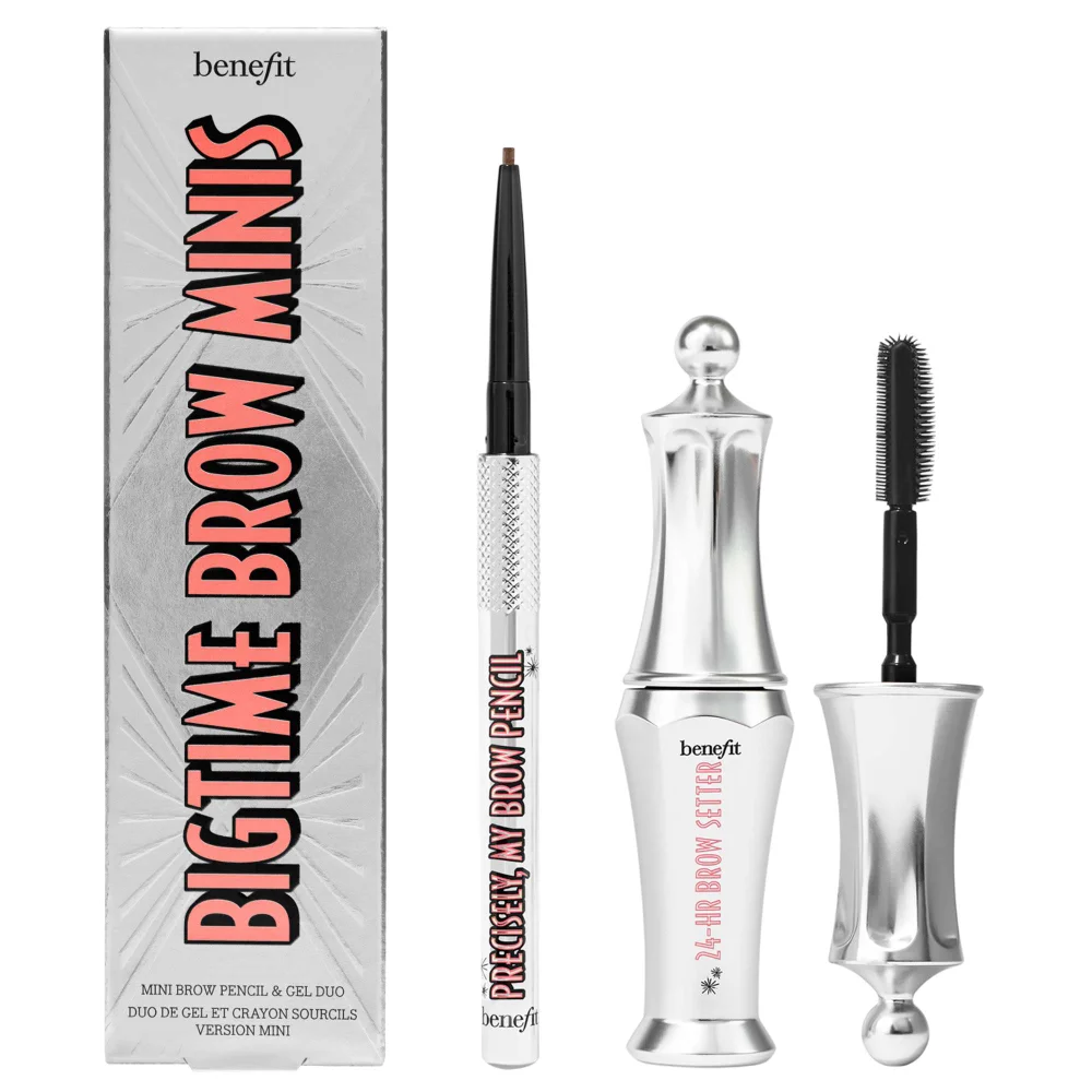 benefit Bigtime Brow Minis - Precisely, My Brow Pencil and Gel Setter Duo - Neutal Medium Brown Image 1