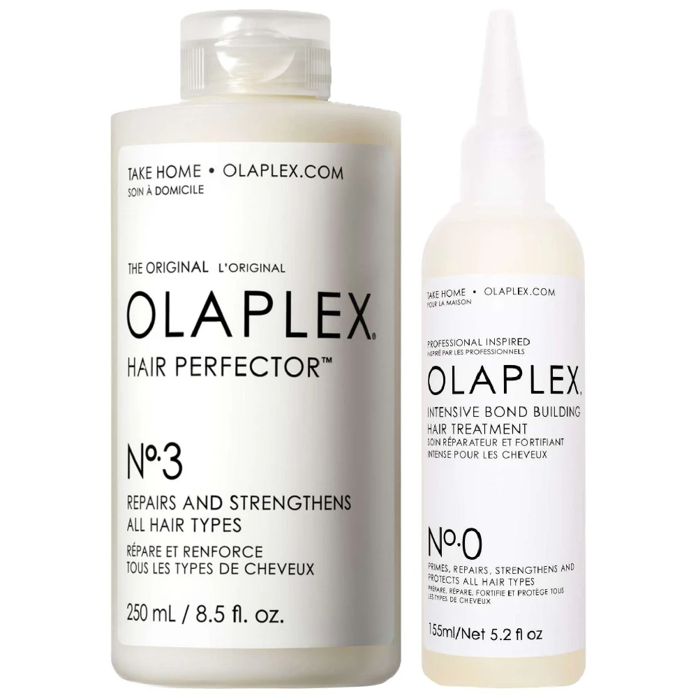 Olaplex Duo: Treatment No.0 Intensive Bond Building Hair Treatment 155ml & Treatment No.3 Hair Perfector 250ml Image 1