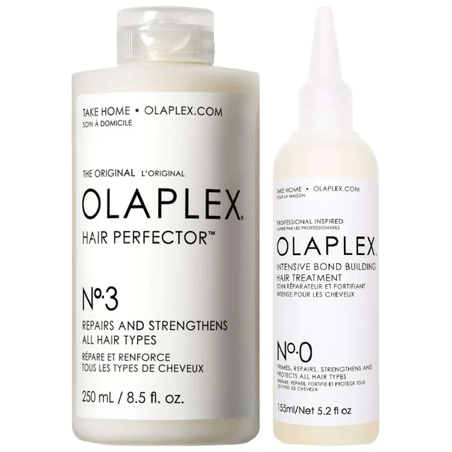 Olaplex Duo: Treatment No.0 Intensive Bond Building Hair Treatment 155ml & Treatment No.3 Hair Perfector 250ml
