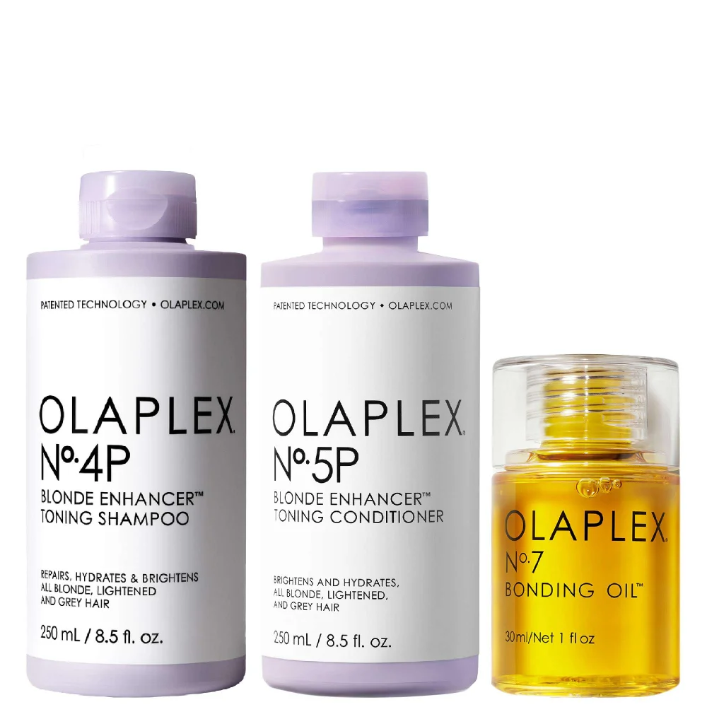 Olaplex Bundles Trio: Shampoo No.4P 250ml, Conditioner No.5P 250ml & Styling No.7 Bonding Oil 30ml Image 1