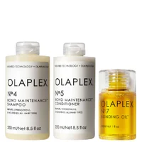 Olaplex Trio: No.4 Shampoo 250ml, No.5 Conditioner 250ml & No.7 Styling Oil 30ml - undefined undefined