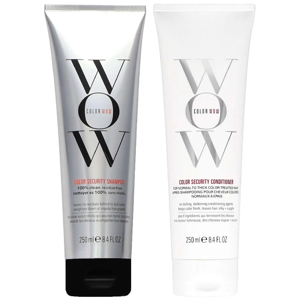 Color Wow Duo: Color Security Shampoo 8.4fl.oz. / 250ml & Conditioner for Normal to Thick Hair 8.4fl.oz. / 250ml Image 1
