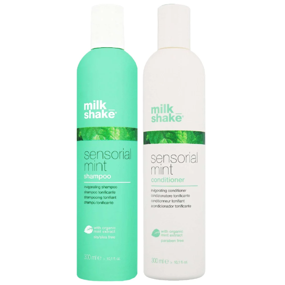 milk_shake Duo: Sensorial Mint Shampoo 300ml & Sensorial Mint Conditioner 300ml Image 1