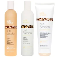 milk_shake Bundles Trio: Curl Passion Shampoo 300ml, Curl Passion Conditioner 300ml & Curl Passion Perfectionist 200ml