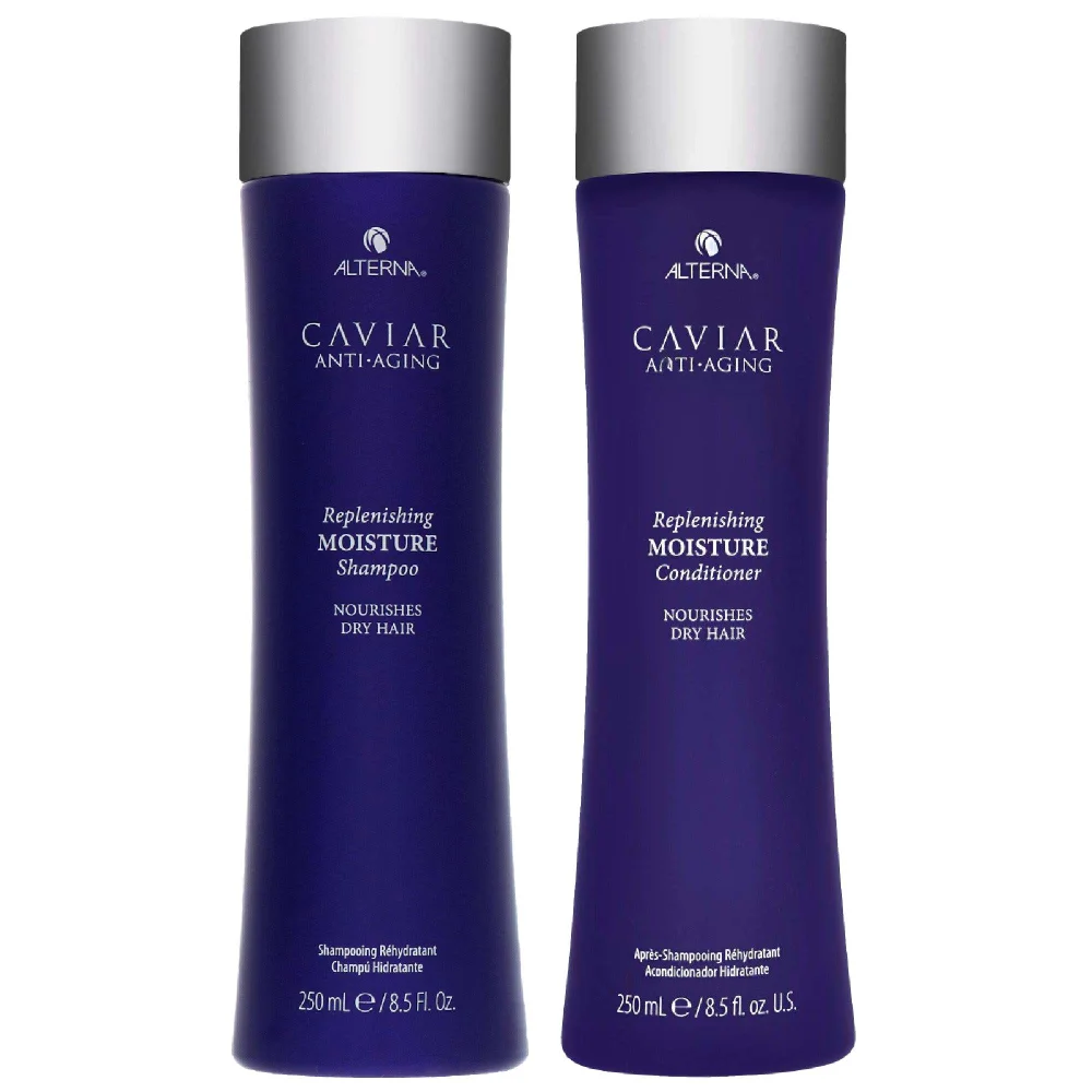 Alterna Bundles Duo: Caviar Anti-Aging Replenishing Moisture Shampoo 250ml & Replenishing Moisture Conditioner 250ml Image 1