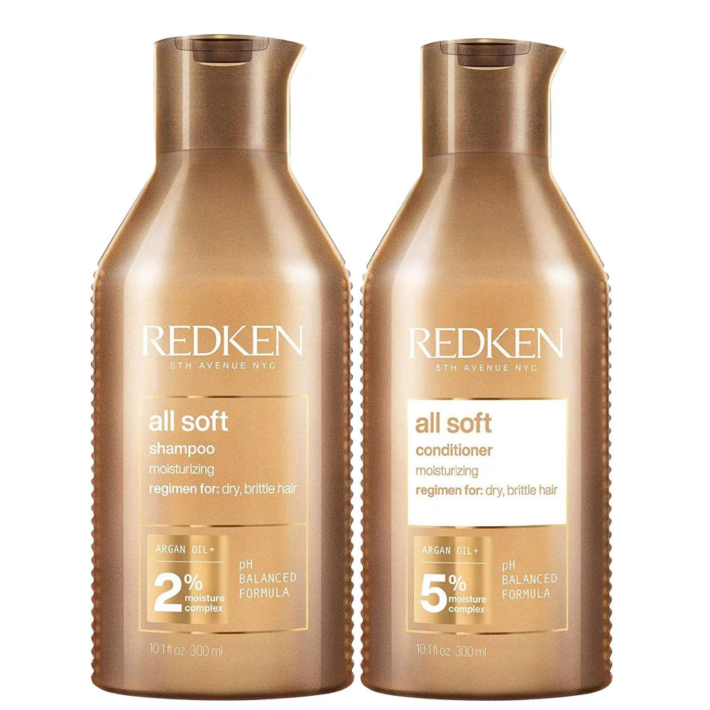 Redken Duo: All Soft Shampoo 300ml & Conditioner 300ml Image 1