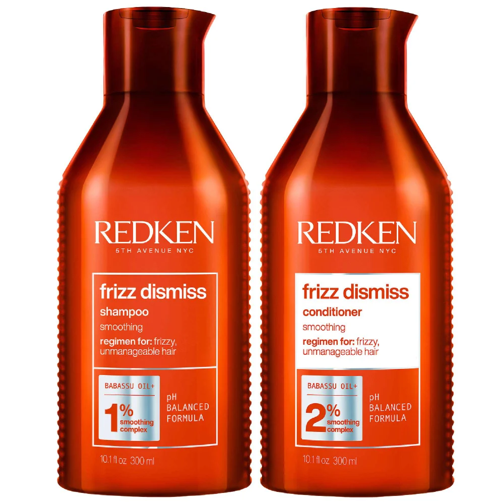 Redken Bundles Duo: Frizz Dismiss Shampoo 300ml & Frizz Dismiss Conditioner 300ml Image 1