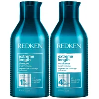 Redken Duo: Extreme Length Shampoo 300ml & Extreme Length Conditioner 300ml - undefined undefined